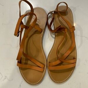 Jcrew scrappy ankle sandals.
